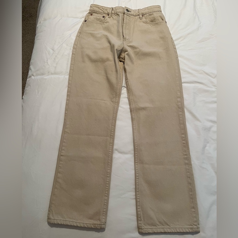 zara straight leg denim jeans